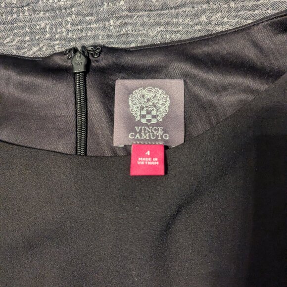 Vince Camuto Black Midi Dress, size 4 - Picture 2 of 2